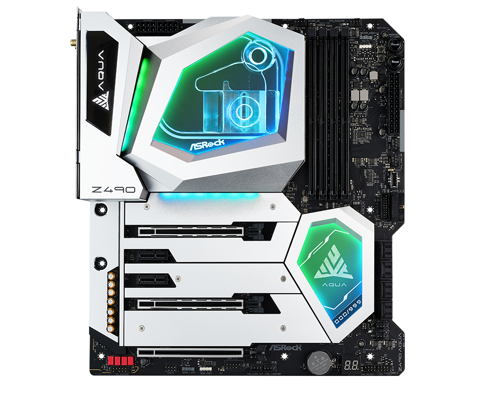 マザーボード ASROCK Z490 AQUA Z490-AQUA_top(L2).png